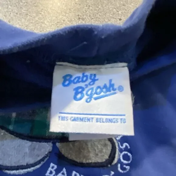 Vtg Baby B'Gosh Blue Teddy Bear FRIEND OF THE MOUNTAINS AND TREES Sweatshirt 18M - Picture 3 of 5